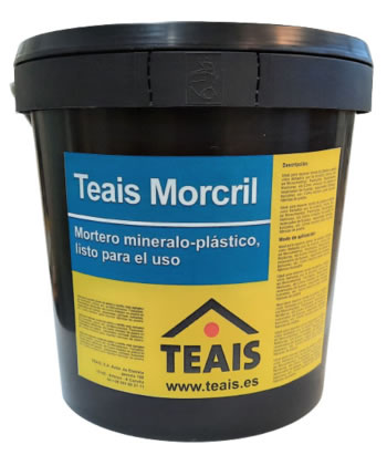 TEAIS MORCRIL , Mortero mineralo-plástico listo para el uso