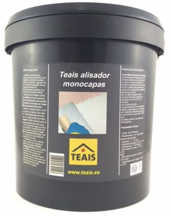 TEAIS ALISADOR MONOCAPAS , Special mortar to smooth scraped one-layer mortars.