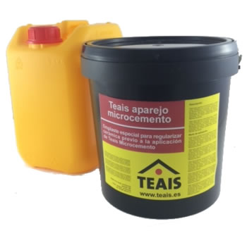 TEAIS APAREJO MICROCEMENTO, Emplaste especial para regularizar cerámica previo a la aplicación de Teais Microcemento