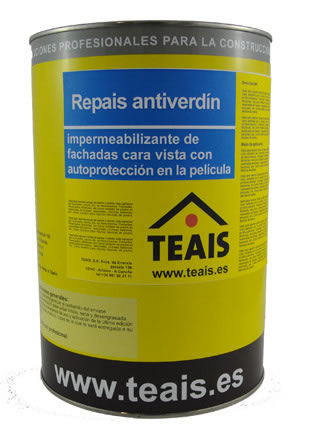 REPAIS ANTIVERDIN , IMPERMEABILIZANTE DE FACHADAS CARA VISTA CON PROTECCIÓN