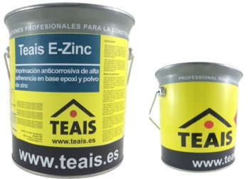 TEAIS E-ZINC , Imprimación anticorrosiva de alta adherencia en base epoxi y polvo de zinc