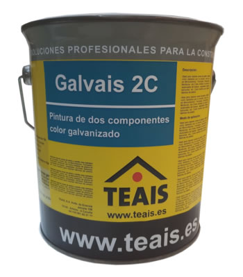 GALVAIS 2C, PINTURA DE 2 COMPONENTES PARA IMITAR EL COLOR DEL GALVANIZADO
