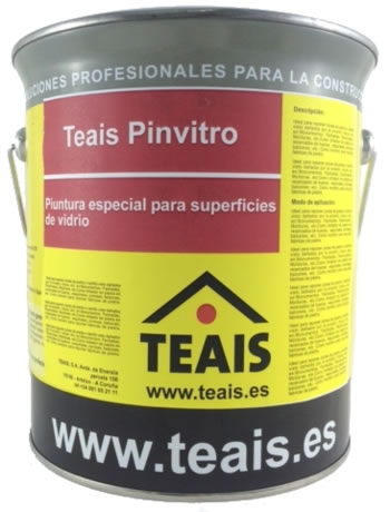 TEAIS PINVITRO, PINTURA ESPECIAL PARA SUPERFICIES DE VIDRIO