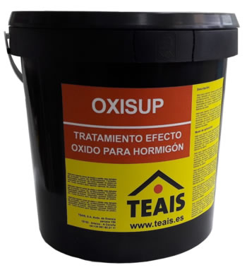 OXISUP , Tratamiento con efecto óxido, para aplicar sobre soportes de hormigón
